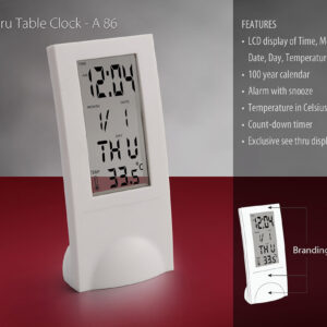 A86 – See thru table clock