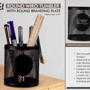 E373 – Orbit: Round Wiro tumbler with Round Branding Plate