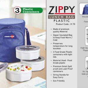 H70 – Zippy Lunch box bag- 3 containers (plastic)