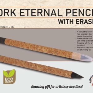 L180 – Cork Eternal pencil with eraser