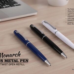L193 – Monarch: Brass metal pen with twist open refill