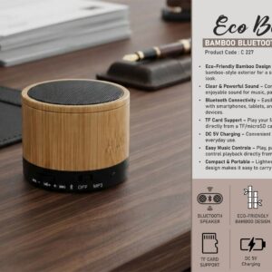 C227 – EcoBeats: Bamboo Bluetooth speaker